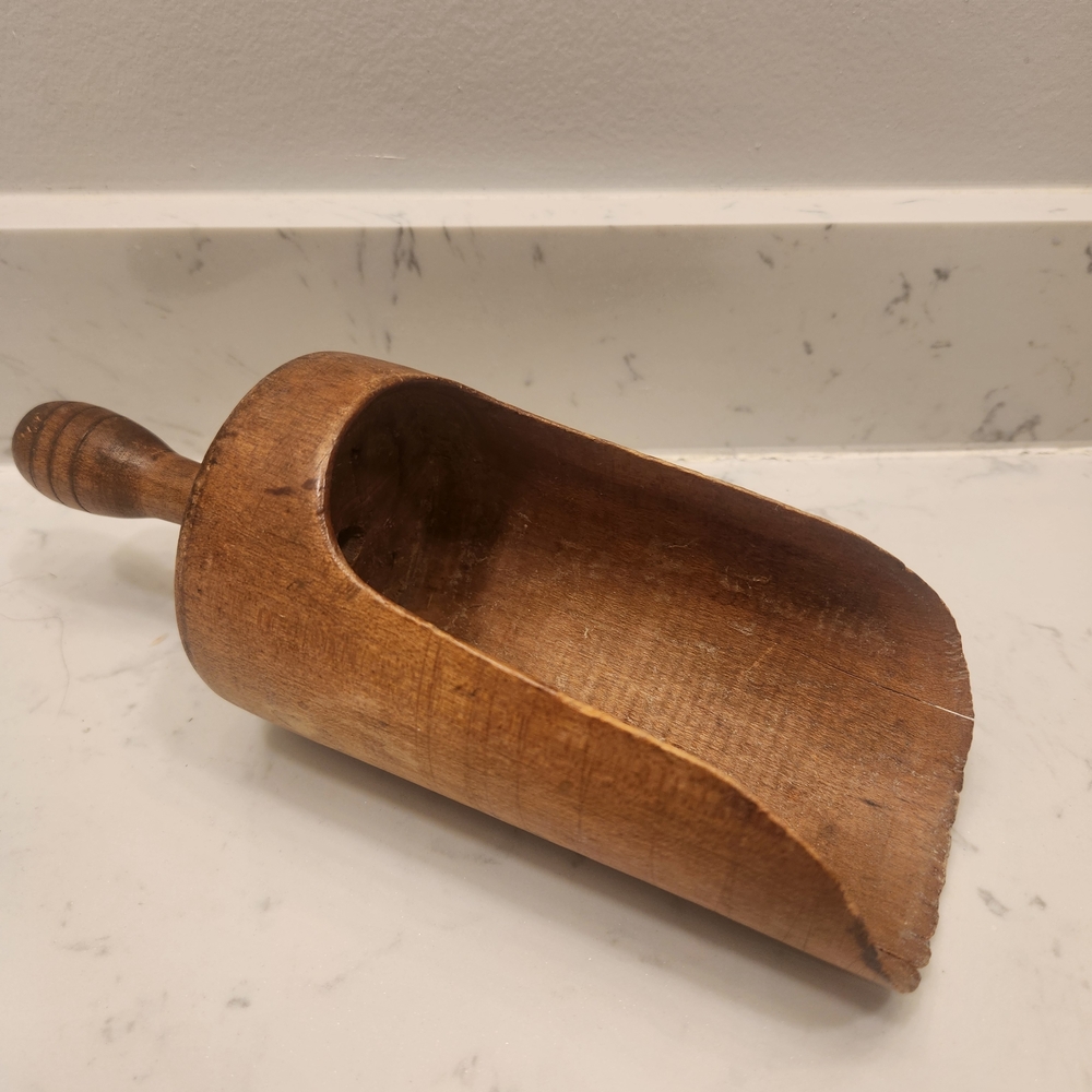 Antique Wooden Handled Scoop